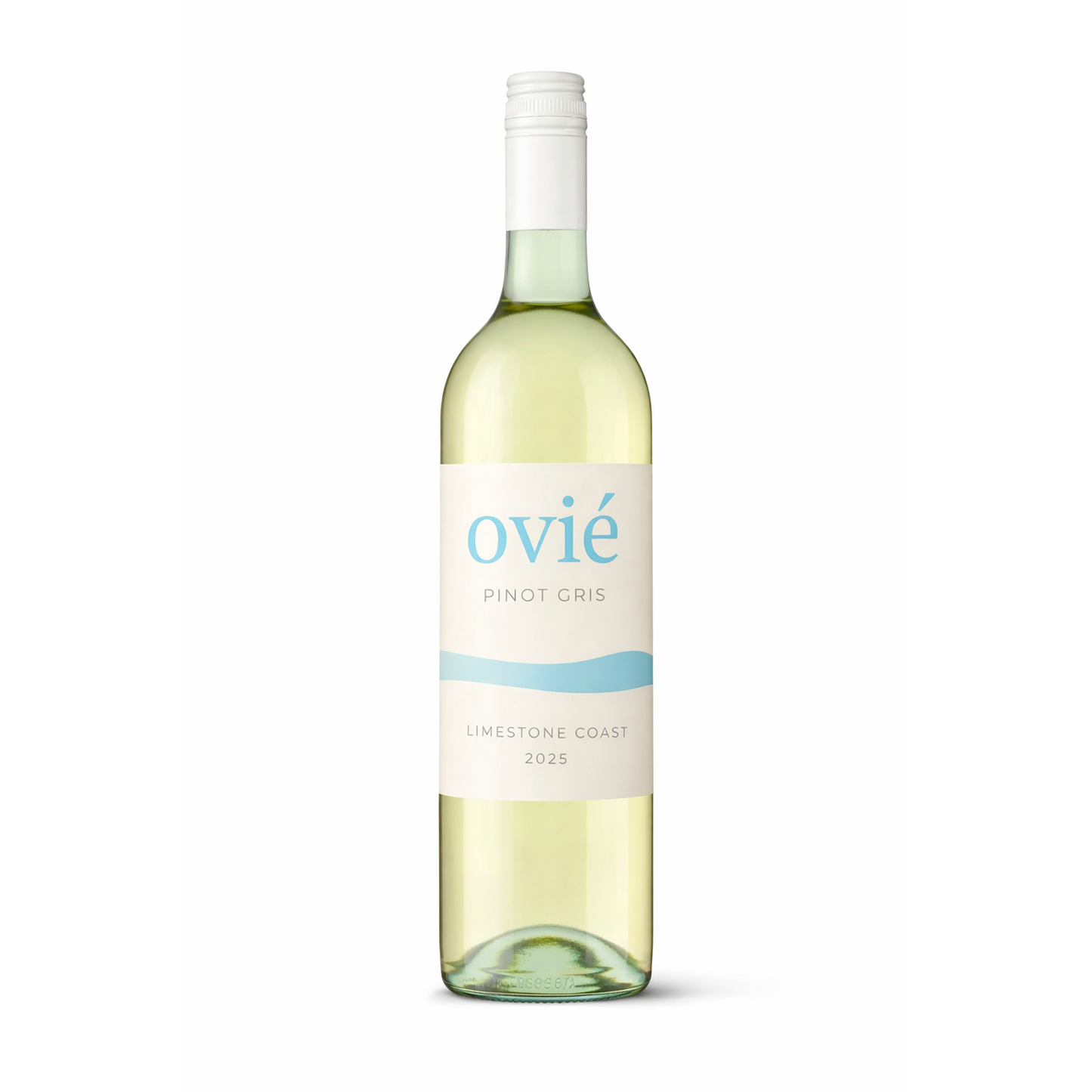OVIÉ Pinot Gris Limestone Coast 2025 wine bottle on white background